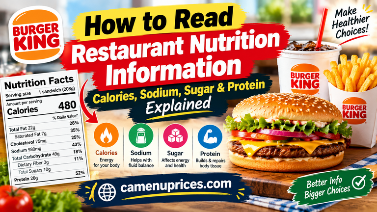 How to Read Restaurant Nutrition Information